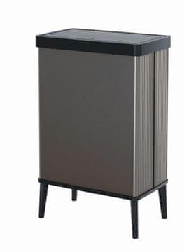 Koš za odpadke Curver Verto High 54 l sive barve