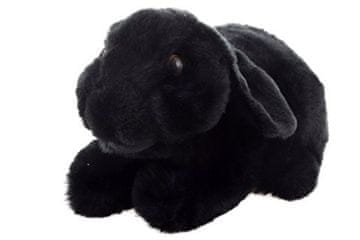 Plišasti zajec črne barve 22 cm EKOLOŠKO PRIJAZNO