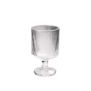 STEKLEN KOZAREC NA STOJALU 6,8X6,8X11CM