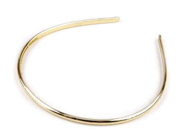 Plastični trak za lase kovinski - zlata svetloba (12 kosov)