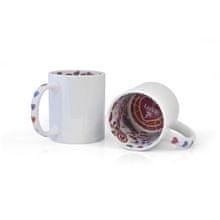 Vrč za tiskanje - 330 ml, bel, motiv Love