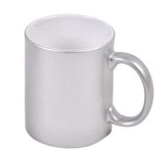 Vrč za tiskanje - 330 ml, kovinsko srebrn