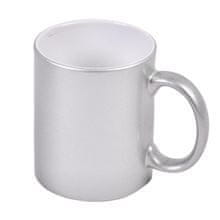 Vrč za tiskanje - 330 ml, kovinsko srebrn