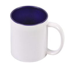 Vrč za tiskanje - 330 ml, bel, modra notranjost
