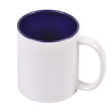 Vrč za tiskanje - 330 ml, bel, modra notranjost