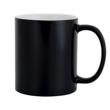 Vrč za tiskanje Magic - 330 ml, mat, črn