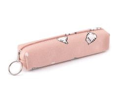 Tekstilni etui za mačke / svinčnik 18x4 cm - puder svetlo