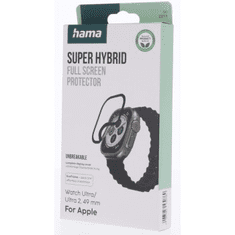 Hama Super Hybrid, zaščita zaslona za Apple Watch Ultra/Ultra 2, 49 mm, odporna proti razbitju