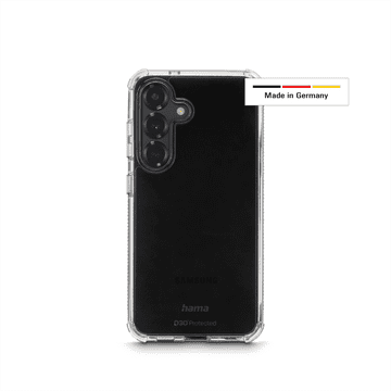Hama Extreme Protect, ovitek za Samsung Galaxy S25+, material D3O, ne rumenenje, prozoren