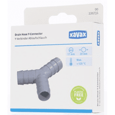 Xavax Y-spojka za odtočne cevi pralnega stroja/pralnice, za cev premera 20 mm