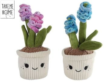 Plišasta hijacinta 26,5 cm - mešanica barv (modra, vijolična)