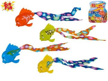 Sun Fun potapljaška riba 19 cm 2 kosa - mešanica barv (rumena+modra, zelena+oranžna)