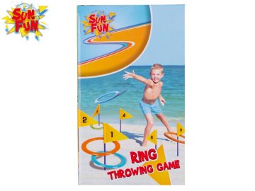 Sun Fun igra za metanje z obročki 14 cm 6 kosov