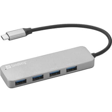 SANDBERG USB-C HUB 4x USB-C 3.0