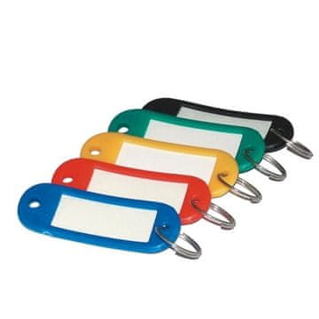 Plastični obesek za ključe - mešanica barv, 100 kosov