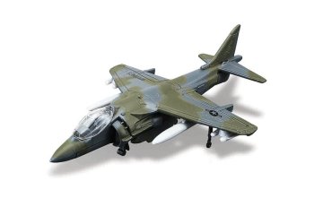 Maisto - Fresh Metal Tailwinds - letalo, AV-8B Harrier II, temno siva, blister