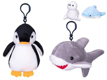 Plišasta morska žival/obesek za ključ 10 cm