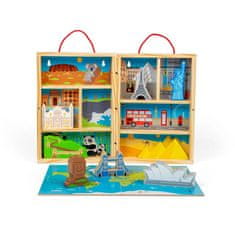 Bigjigs Toys Leseni potovalni igralni set