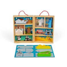 Bigjigs Toys Leseni potovalni igralni set
