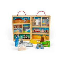 Bigjigs Toys Leseni potovalni igralni set