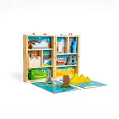 Bigjigs Toys Leseni potovalni igralni set