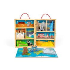 Bigjigs Toys Leseni potovalni igralni set