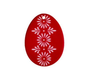 Okrasek rdeče jajce - 35x25 mm