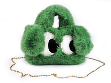 Dekliška plišasta torbica 25x16 cm - zelena