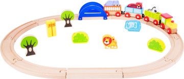 Small foot majhna noga Moj živalski vrt Lesena vlakovna proga