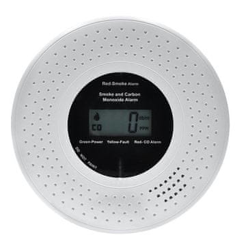 Solight 1D39A detektor dima in ogljikovega monoksida, LCD zaslon, 2x AA baterije