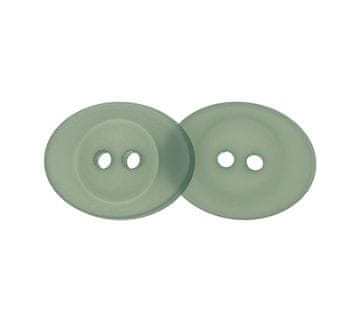 Gumb - komplet 6 kosov - 16x18 mm / ovalni