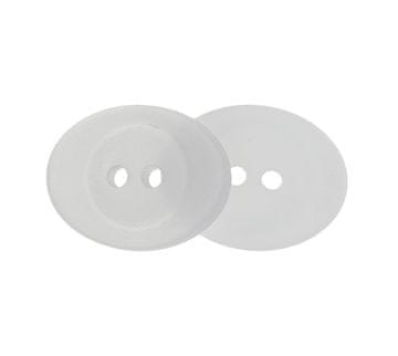 Gumb - komplet 6 kosov - 16x18 mm - ovalen