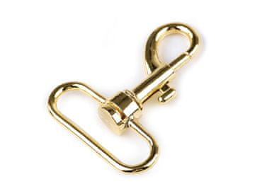 Kovinska vrtljiva karabinka, premer 32 mm - zlata