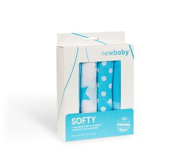 Bombažne plenice s potiskom 4 kosi - 70x70 cm