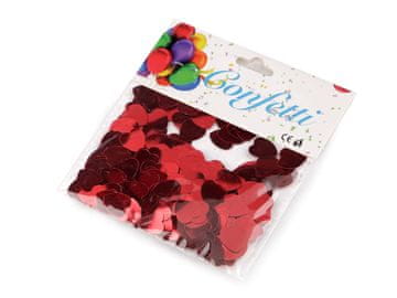 Konfeti srčki - za zabavo, poroko, praznovanje, rdeči