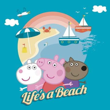 FARO Čarobna brisača Peppa Pig beach Bombaž - frotir, 30/30 cm