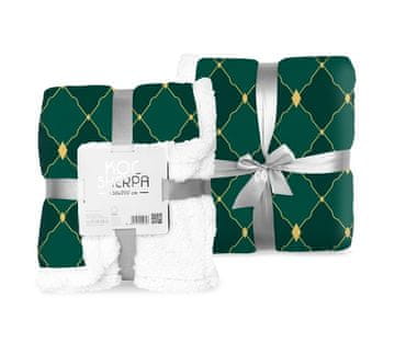 FARO Odejica iz flisa z jagnjetino zelene barve Poliester, 150/200 cm