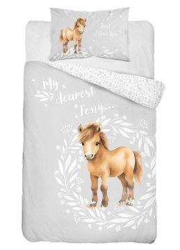 DETEXPOL Posteljno perilo Little Pony siva Bombaž, 100/135, 40/60 cm