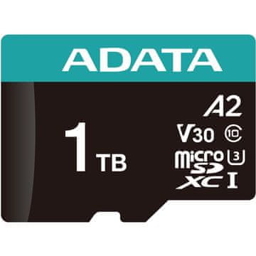 A-Data MicroSDXC kartica 1TB Premier Pro UHS-I V30S (R:100 W:80 MB s) + adapter SD