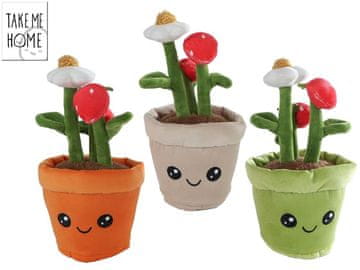 Take Me Home Strawberry pliš 23 cm - mešanica barv (zelena, oranžna, bež)