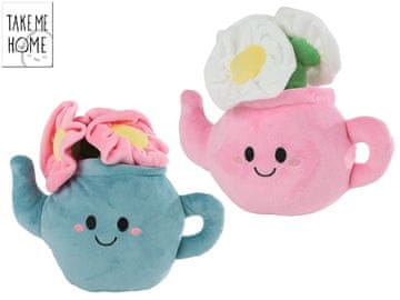 Take Me Home sobne rastline v čajniku 18 cm - mešanica barv (modra, roza)