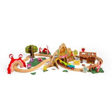 Bigjigs Rail Leseni vlakci pošasti