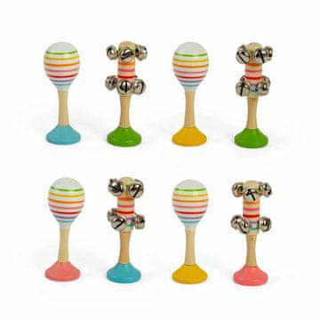 Bigjigs Toys Komplet žogice Rumba in zvončkov