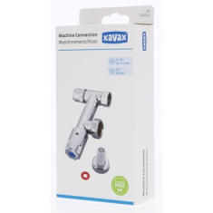 Xavax priključek za pralni stroj/pralnico, 2x 3/8", 1x 3/4"