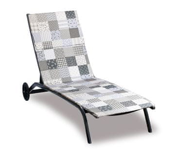 Blazina za ležalnik na plaži - prevleka na zadrgo - 55x195 cm - Patchwork
