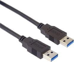 PremiumCord Kabel USB 3.0 Super-speed 5Gbps A-A, 9-pinski, 0,5 m