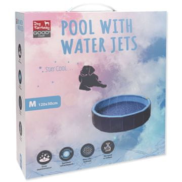 Bazen za pse Fantasy z vodnimi curki 120x30m