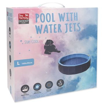 Pasji bazen Fantasy z vodnimi curki 160x30cm