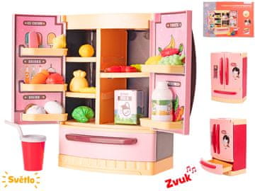 Hladilnik 26x18x12 cm rdeč na baterije z dodatki s svetlobo in zvokom