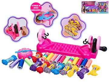 Komplet za pletenje zapestnic s pletenino in vrvicami